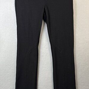Diane Von Furstenberg Wicker Pants Womens Size 4‎ Long Black Trouser Work Office